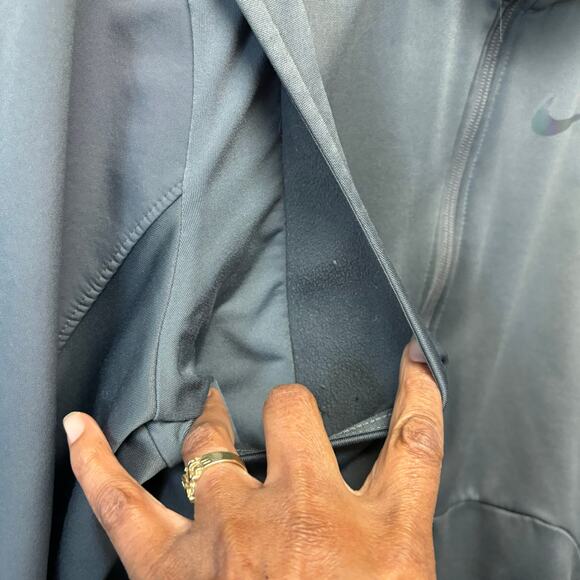 Nike Dri-fit Jacket Men's Large Running Outdoors Gorp Core Warm Performance Read - Picture 3 of 9